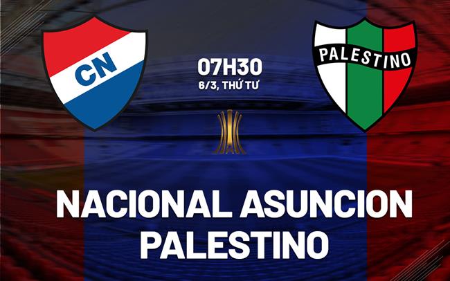 Nacional Asuncion với Palestino